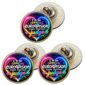 3 x I`m An Official Eurovision Song Contest Judge (BU30) Lapel Pin Badges