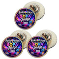 3 x Eurovision Song Contest Sofa Judge (BU30) Lapel Pin Badges