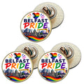 3 x Belfast Pride LGBTQ+ (BU30) Lapel Pin Badges