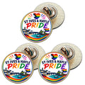 3 x St Ives & Hayle Pride LGBTQ+ (BU30) Lapel Pin Badges