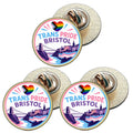 3 x Trans Pride Bristol LGBTQ+ (BU30) Lapel Pin Badges