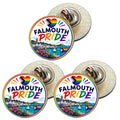 3 x Falmouth Pride LGBTQ+ (BU30) Lapel Pin Badges