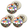3 x Leighton Buzzard Pride LGBTQ+ (BU30) Lapel Pin Badges