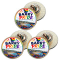 3 x Barry Pride LGBTQ+ (BU30) Lapel Pin Badges