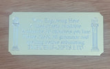 Personalised Masonic Gold Plate (MP110) 82 mm x 38 mm