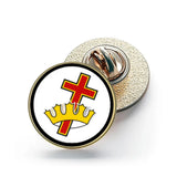 Knights Templar – 26mm Economy Masonic Badge with Butterfly Clutch (M18)