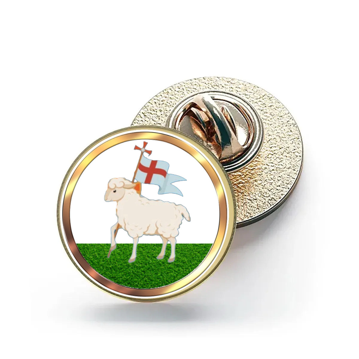 Pascal Lamb – 26mm Economy Masonic Badge with Butterfly Clutch (M11) 