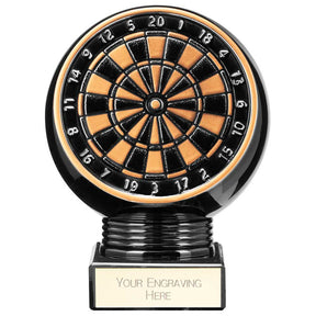 Personalised Black Viper Legend Darts Award 115mm – Gold & Black with Free Engraving