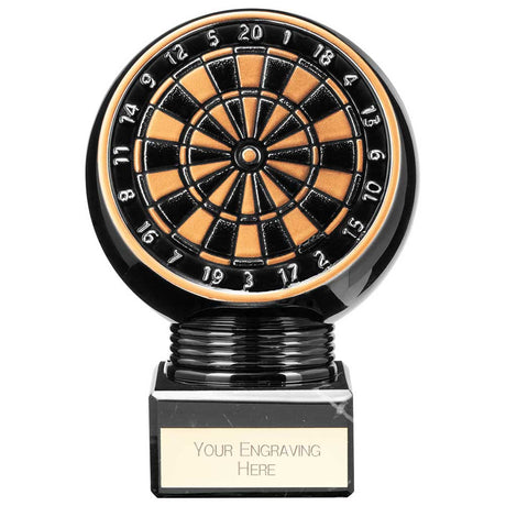 Personalised Black Viper Legend Darts Award 125mm – Gold & Black with Free Engraving
