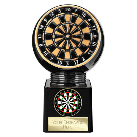 Personalised Black Viper Legend Darts Award 145mm – Gold & Black with Free Engraving