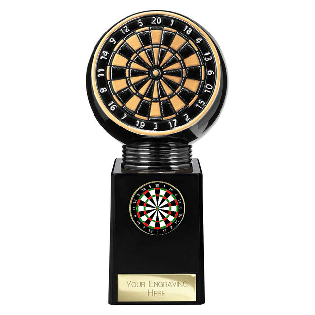 Personalised Black Viper Legend Darts Award 165mm – Gold & Black with Free Engraving