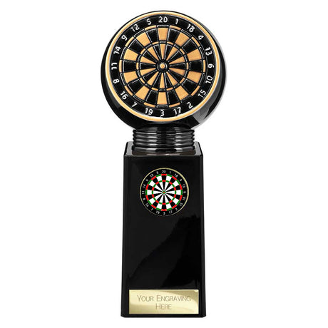 Personalised Black Viper Legend Darts Award 190mm – Gold & Black with Free Engraving