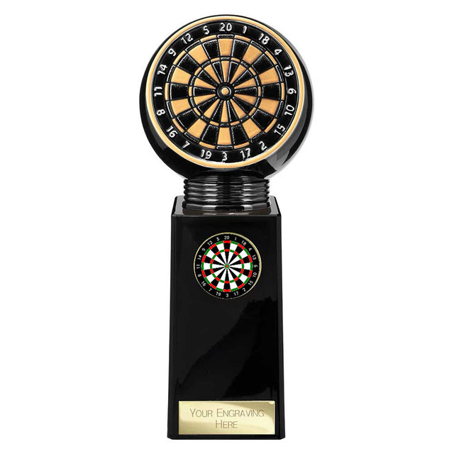 Personalised Black Viper Legend Darts Award 190mm – Gold & Black with Free Engraving