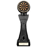 Personalised Black Viper Tower Darts Award 300mm – Gold & Black with Free Engraving