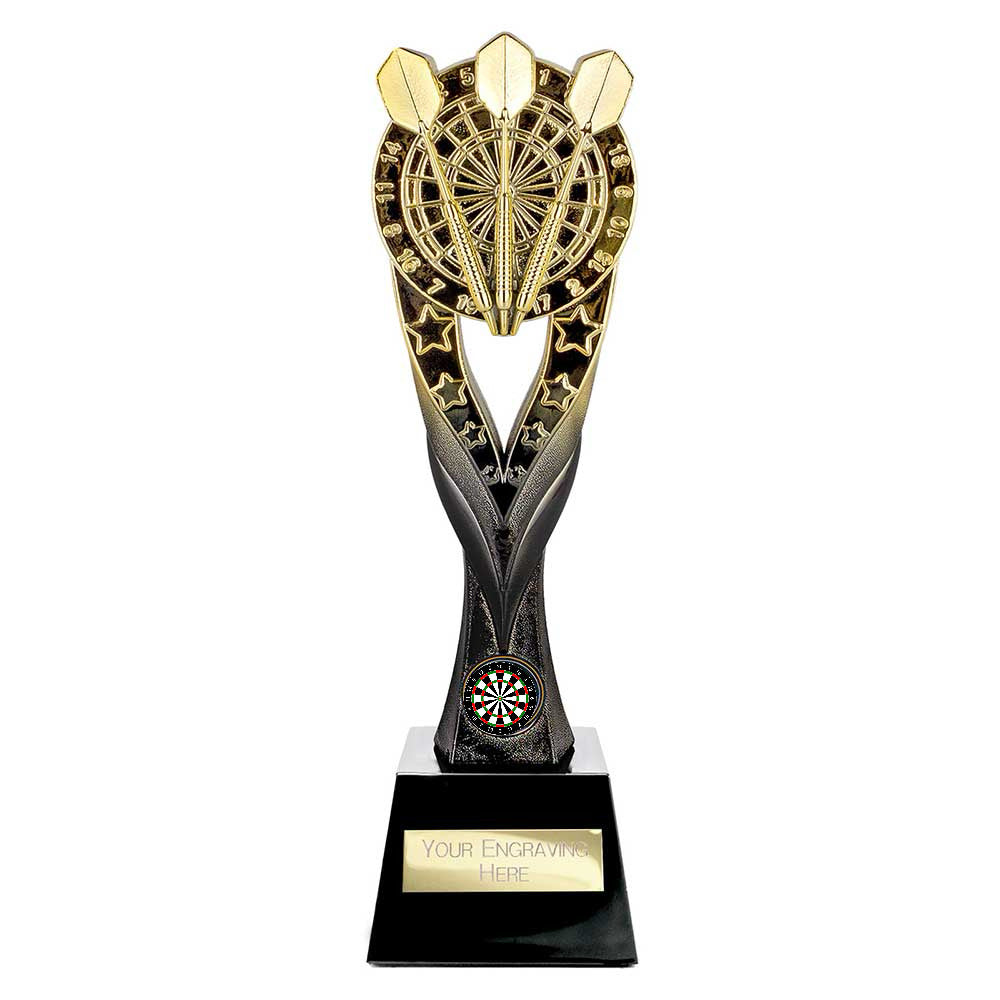 Personalised Large Extreme Darts 260mm – Gold and Black with Free Engraving