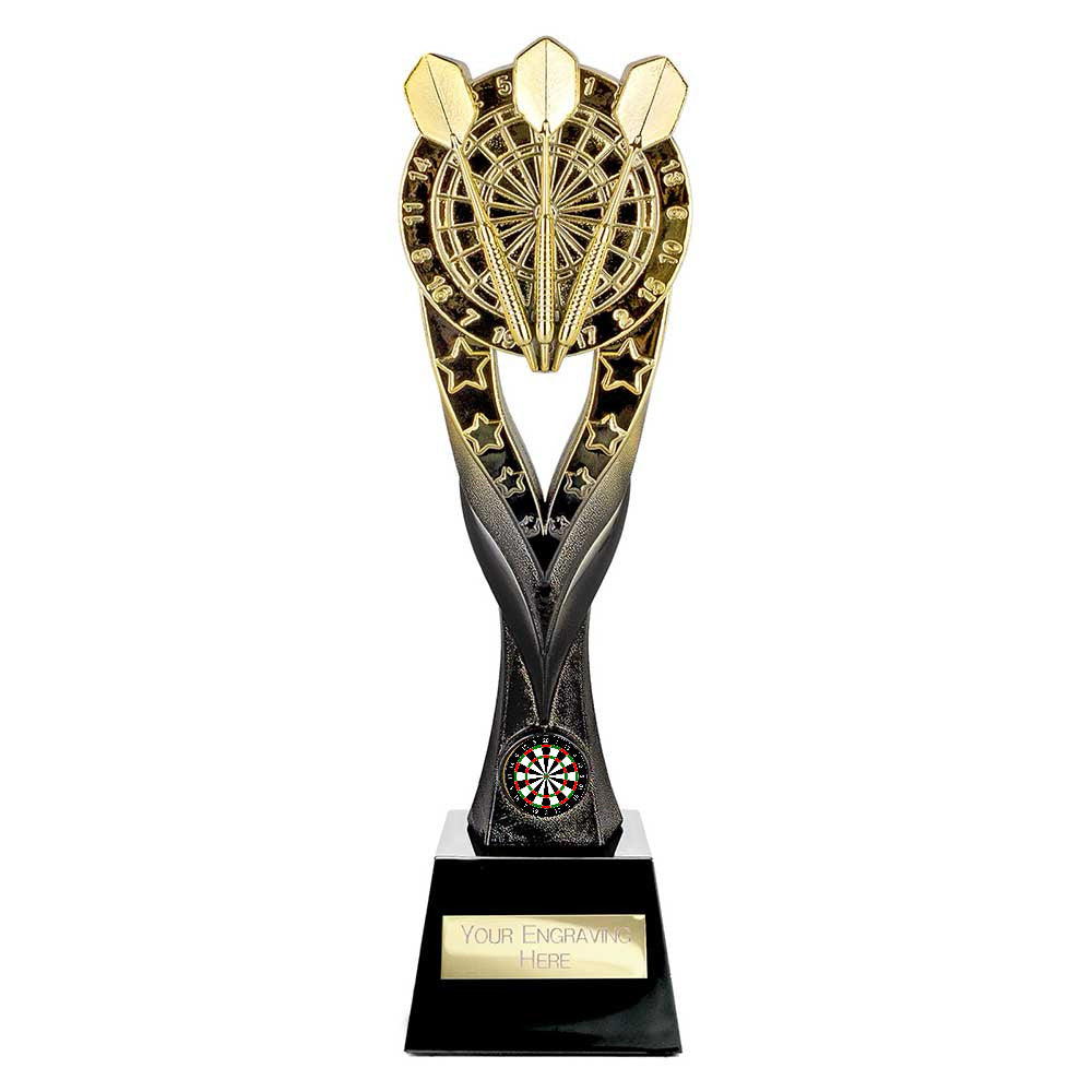 Personalised Large Extreme Darts 290mm – Gold and Black with Free Engraving
