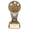 Personalised Ikon Tower Darts Award 150mm – Gold and Silver with Free Engraving