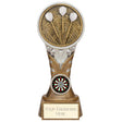 Personalised Ikon Tower Darts Award 175mm – Gold and Silver with Free Engraving 
