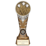 Personalised Ikon Tower Darts Award 200mm – Gold and Silver with Free Engraving
