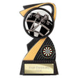 Personalised Darts Mania Award 130mm – Black and Gold with Free Engraving