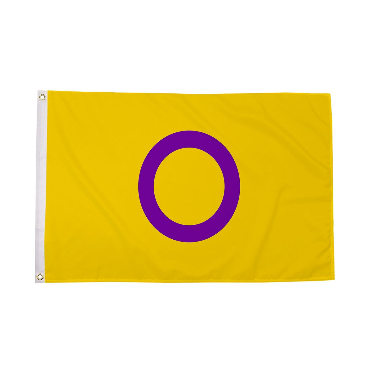 Flagmania Intersex (Yellow/Purple) Pride 5ft x 3ft Polyester Flag