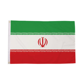 Flagmania Iran 3ft x 2ft Polyester Flag on white background