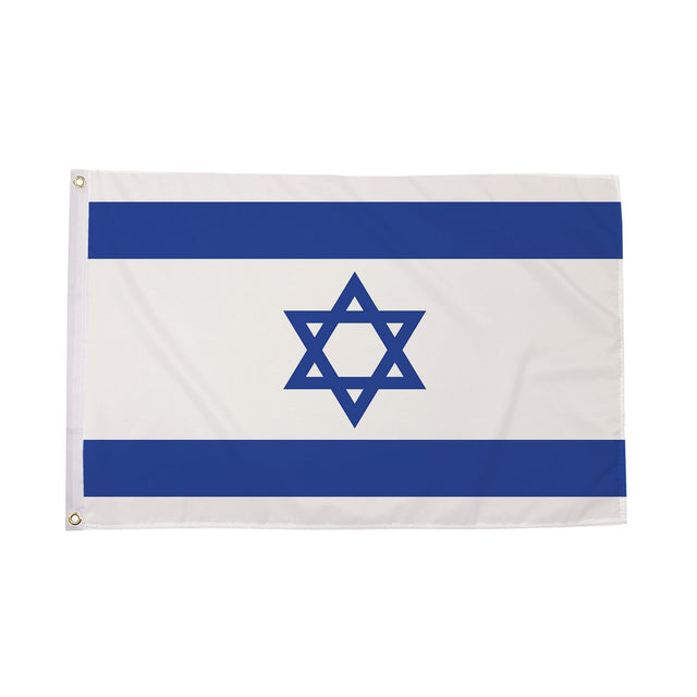Flagmania Israel 3ft x 2ft Polyester Flag on white background
