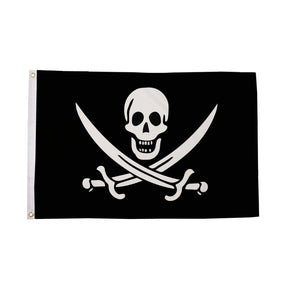 Flagmania Jack Rackham 3ft x 2ft Polyester Flag on white background