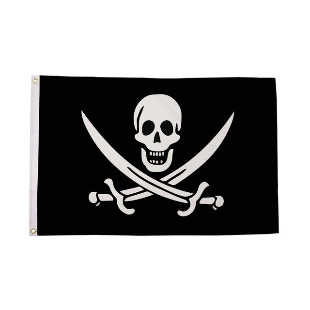 Flagmania Jack Rackham 3ft x 2ft Polyester Flag on white background