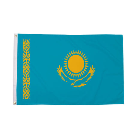Flagmania Kazakhstan 8ft x 5ft polyester flag