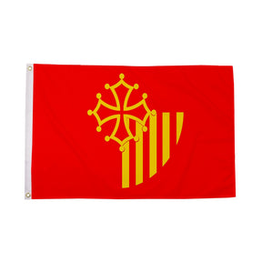 Flagmania Languedoc-Roussillon 5ft x 3ft Polyester Flag