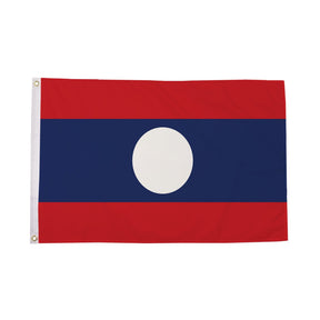 Flagmania Laos 8ft x 5ft polyester flag
