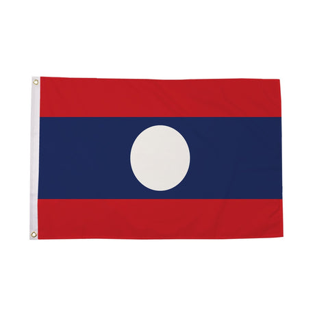 Flagmania Laos 8ft x 5ft polyester flag