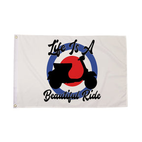 Flagmania Life is a Beautiful Ride 8ft x 5ft polyester flag