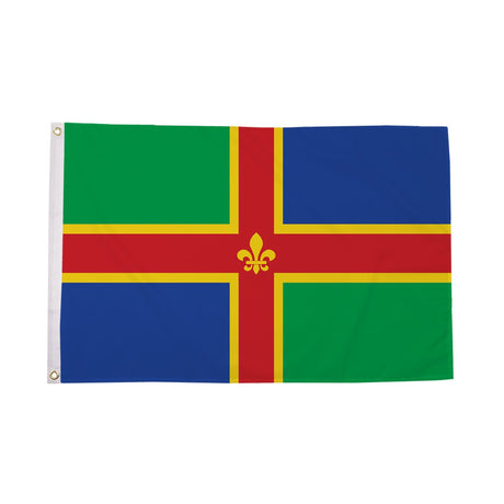 Flagmania Lincolnshire 3ft x 2ft Polyester Flag on white background