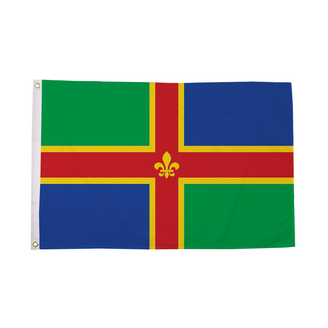 Flagmania Lincolnshire 3ft x 2ft Polyester Flag on white background