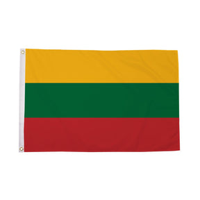 Flagmania Lithuania 3ft x 2ft Polyester Flag on white background