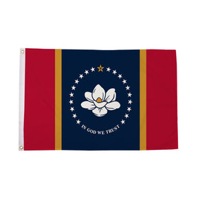 Flagmania Mississippi New (2021) 5ft x 3ft Polyester Flag