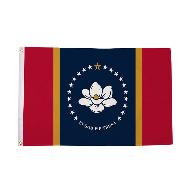Flagmania Mississippi New (2021) 5ft x 3ft Polyester Flag
