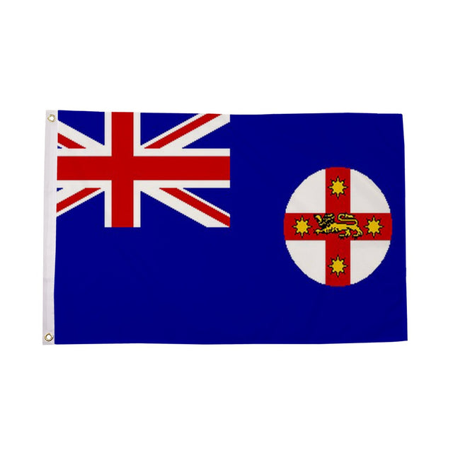 Flagmania New South Wales 3ft x 2ft Polyester Flag on white background