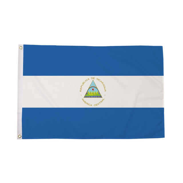 Flagmania Nicaragua 8ft x 5ft polyester flag