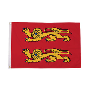 Flagmania Normandy Two Leopards 8ft x 5ft polyester flag