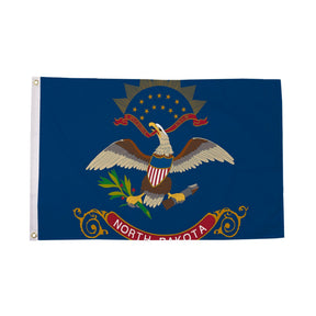 Flagmania North Dakota 5ft x 3ft Polyester Flag
