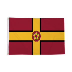 Flagmania Northamptonshire (New) 3ft x 2ft Polyester Flag on white background
