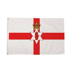 Flagmania Northern Ireland 3ft x 2ft Polyester Flag on white background