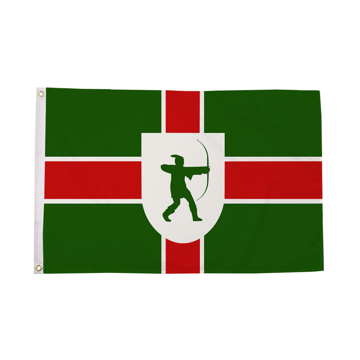 Flagmania Nottinghamshire New 3ft x 2ft Polyester Flag on white background