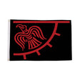 Flagmania Odinic Raven 3ft x 2ft Polyester Flag on white background