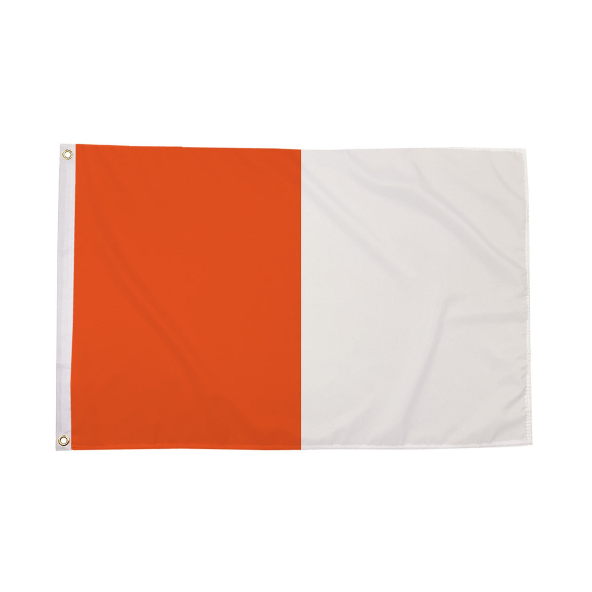 Flagmania Orange and White Irish County 3ft x 2ft Polyester Flag on white background