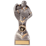Personalised Falcon Darts Male Award 180mm – Silver and Gold with Free Engraving