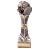 Falcon American Football Trophy in silver and gold with 25mm sports centre and free personalised engraving.